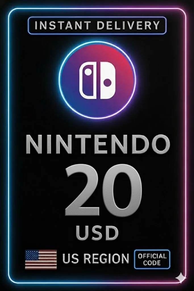 نينتندو إي شوب Card US 20$ · Nintendo eShop