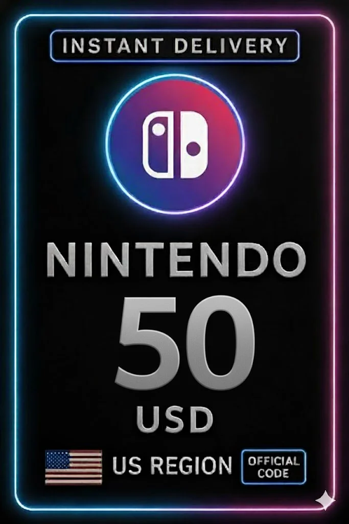 نينتندو إي شوب Card US 50$ · Nintendo eShop