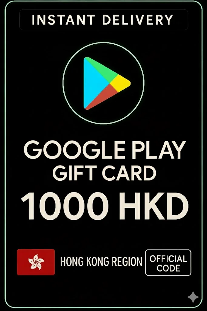 گووگڵ پلەی Gift Card - Hong Kong HKD 1000 · Google Play