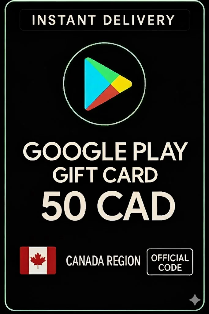 جوجل بلاي Gift Card - Canada 50 CAD · Google Play