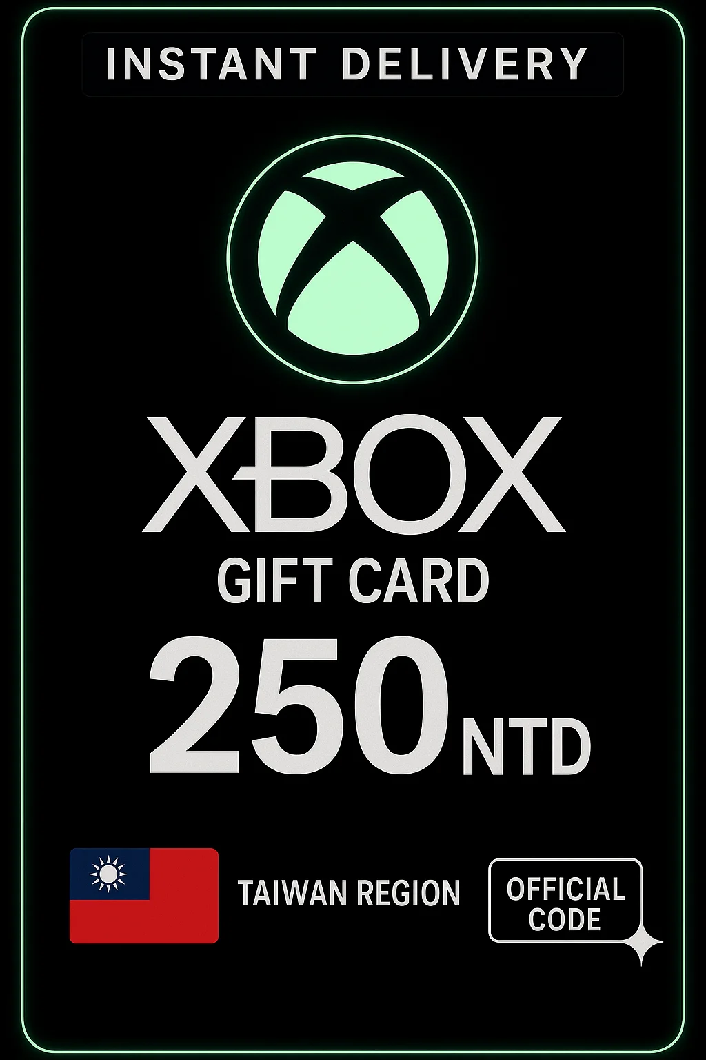 إكس بوكس Gift Card 250 NTD Wallet · Xbox