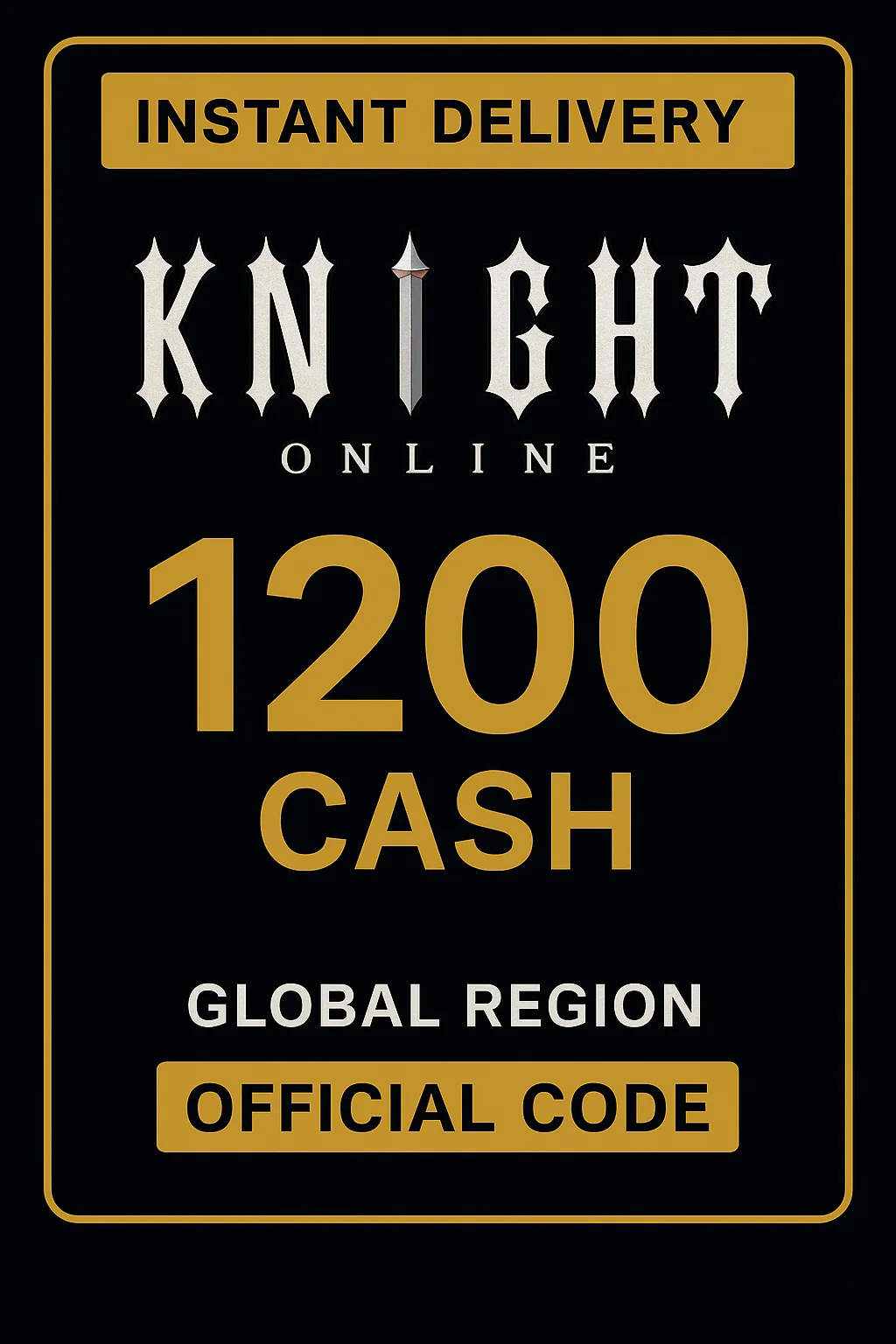 نايت أونلاين 1200 Cash · Knight Online