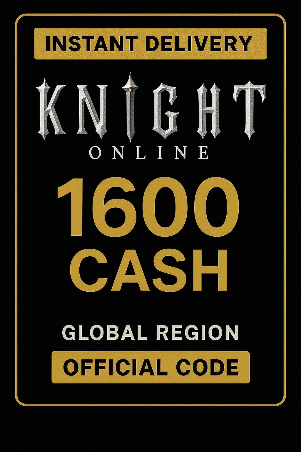 نايت أونلاين 1600 Cash · Knight Online