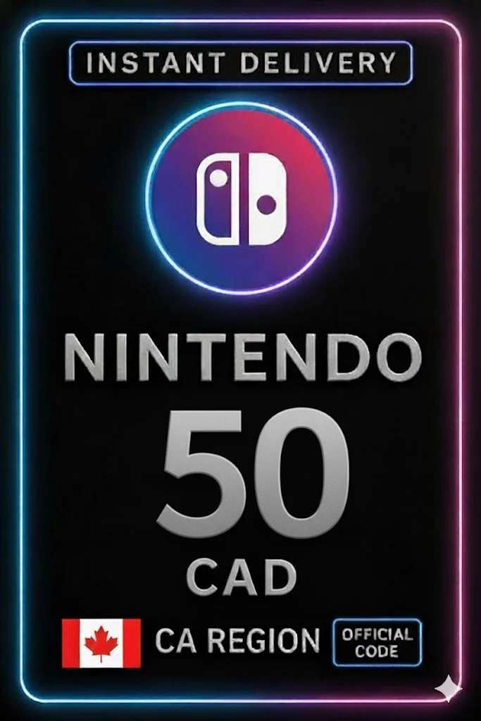 نينتندو إي شوب Prepaid Card 50 CAD · Nintendo eShop