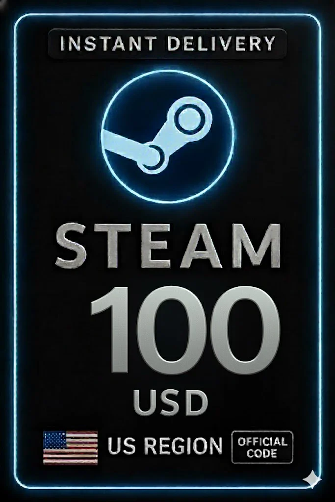ستیم Card 100 USD · Steam