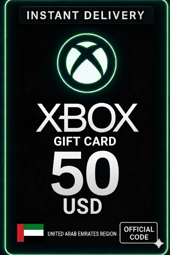 ئێکس باکس Gift Card Arab Emirates - 50$ - 199 AED · Xbox