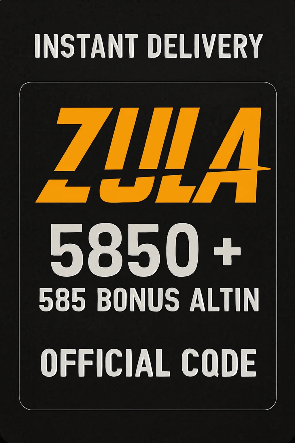 Zula 5850 + 585 Bonus Altın