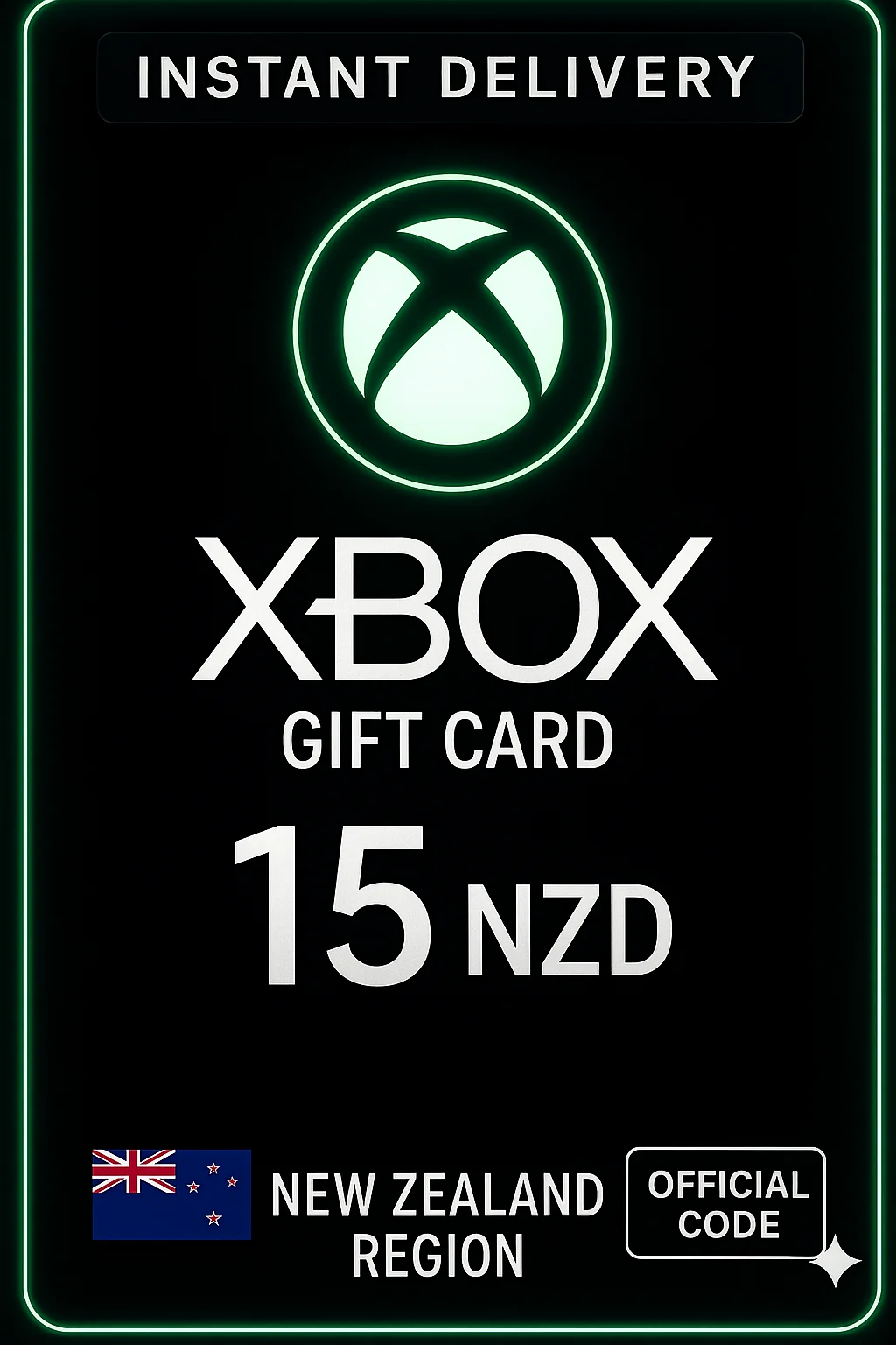 إكس بوكس Card New Zealand - 15 NZD · Xbox