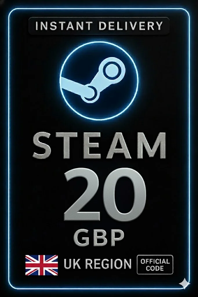 ستیم Code 20 GBP · Steam