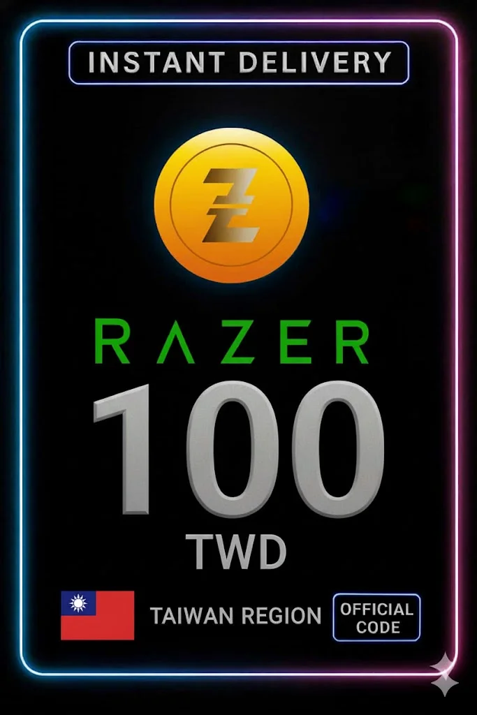 ريزر جولد Taiwan TWD 100 · Razer Gold