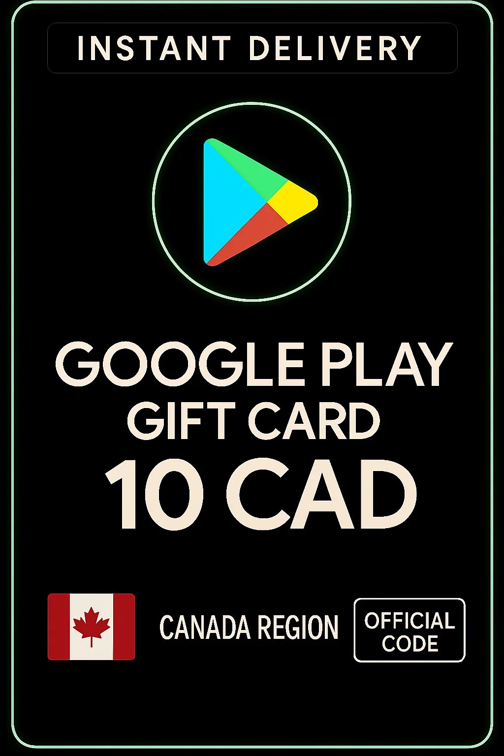 جوجل بلاي Gift Card - Canada 10 CAD · Google Play