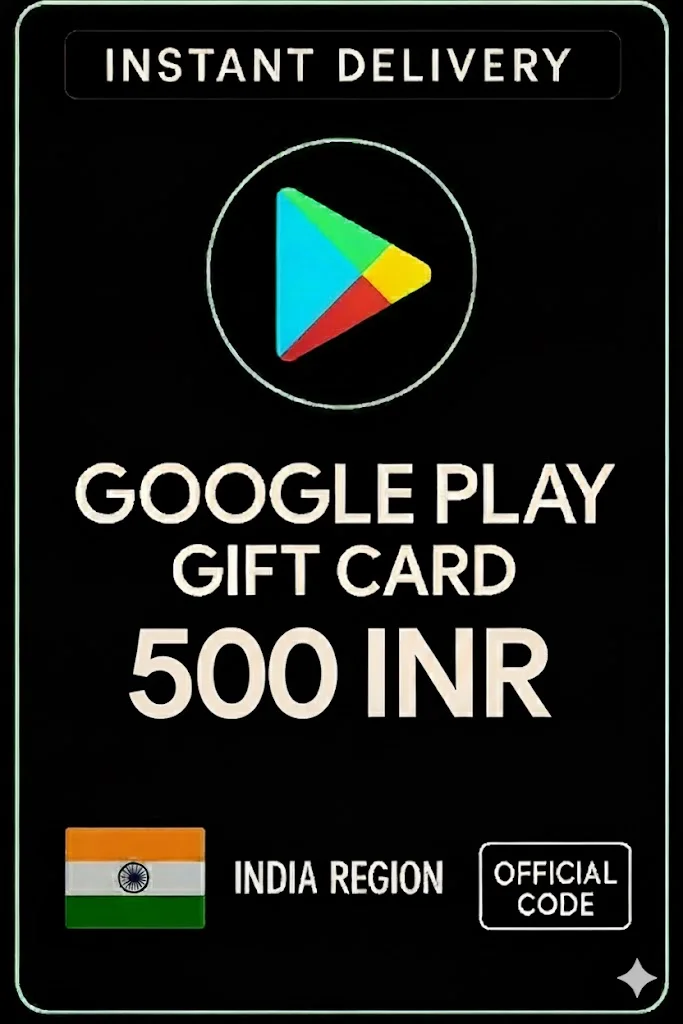 جوجل بلاي Gift Card - India INR 500 · Google Play