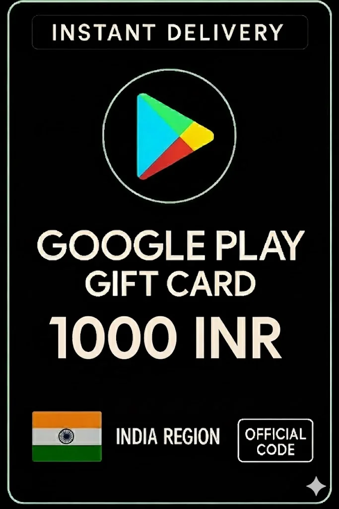 جوجل بلاي Gift Card - India INR 1000 · Google Play