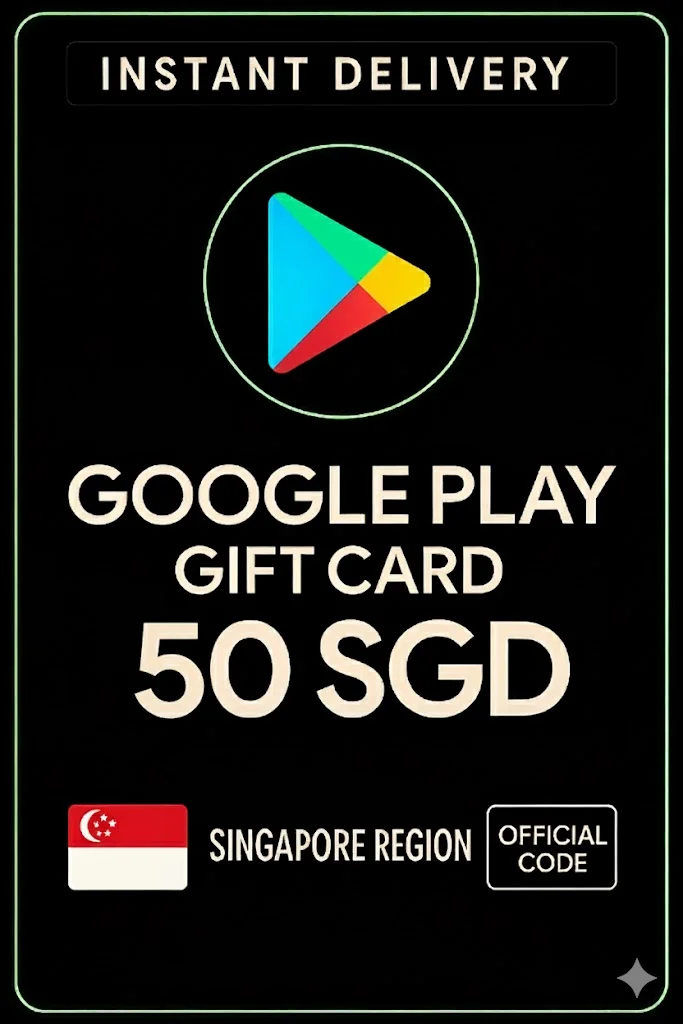 گووگڵ پلەی Gift Card - Singapore SGD 50 · Google Play
