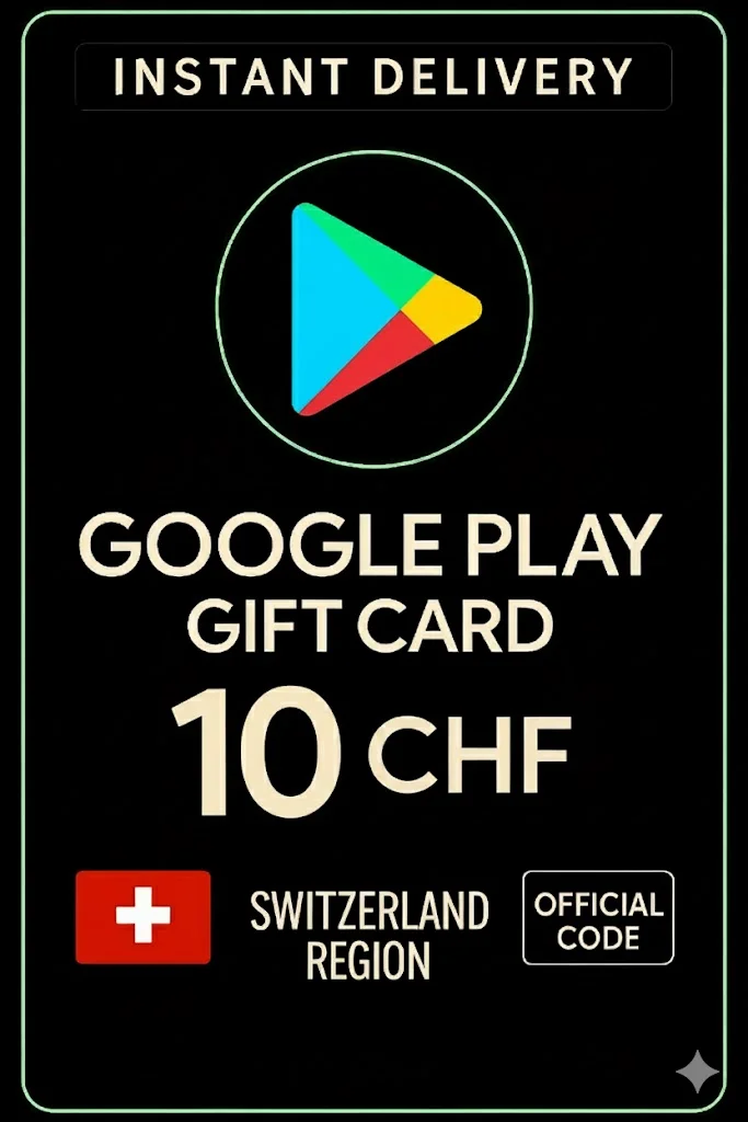 جوجل بلاي Gift Card - Switzerland CHF 10 · Google Play