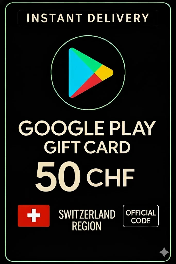 جوجل بلاي Gift Card - Switzerland CHF 50 · Google Play