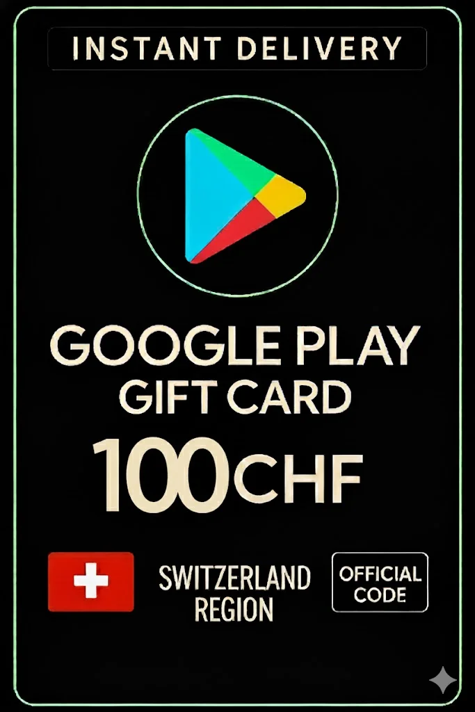 جوجل بلاي Gift Card - Switzerland CHF 100 · Google Play