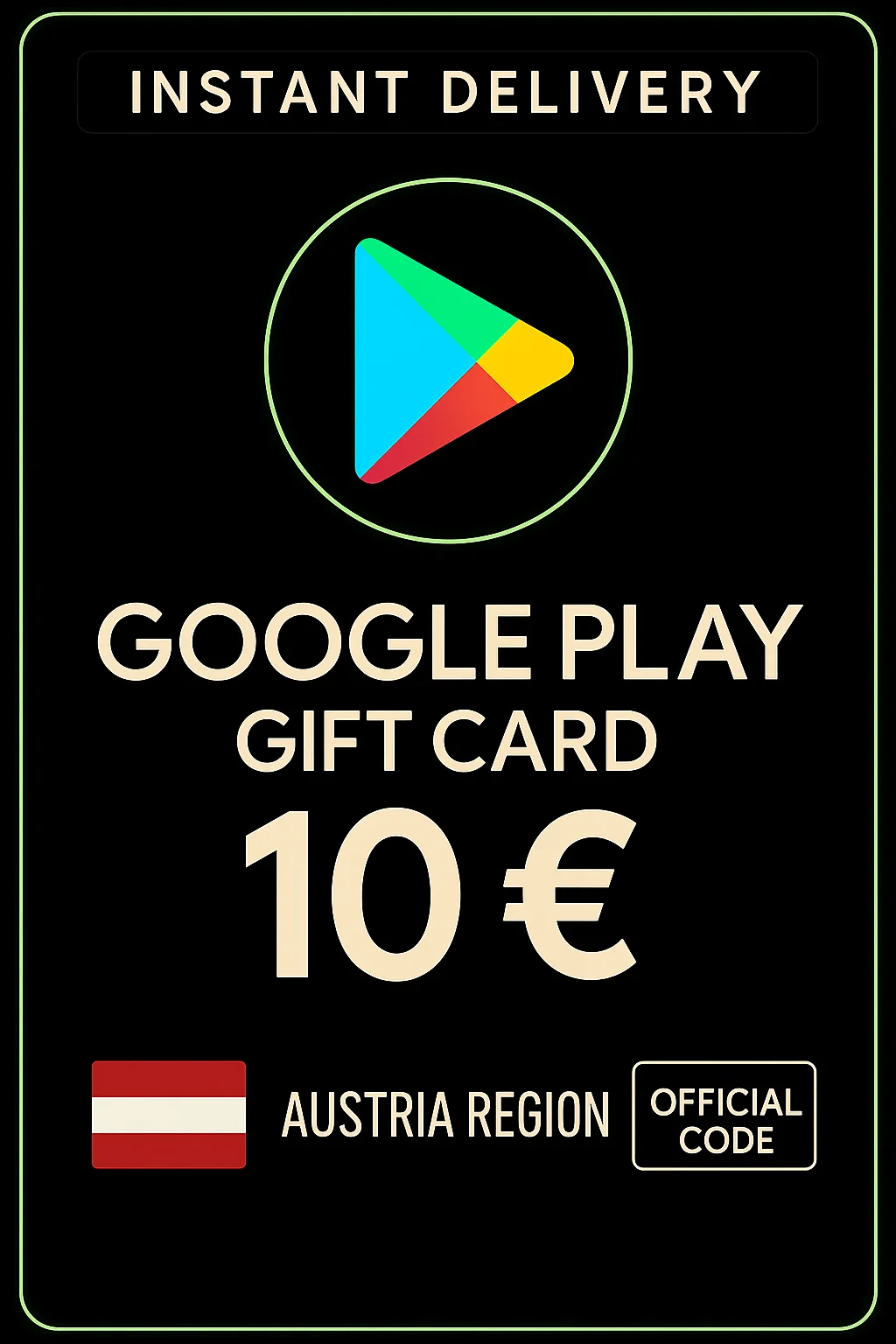 جوجل بلاي Gift Card Austria 10 EUR · Google Play