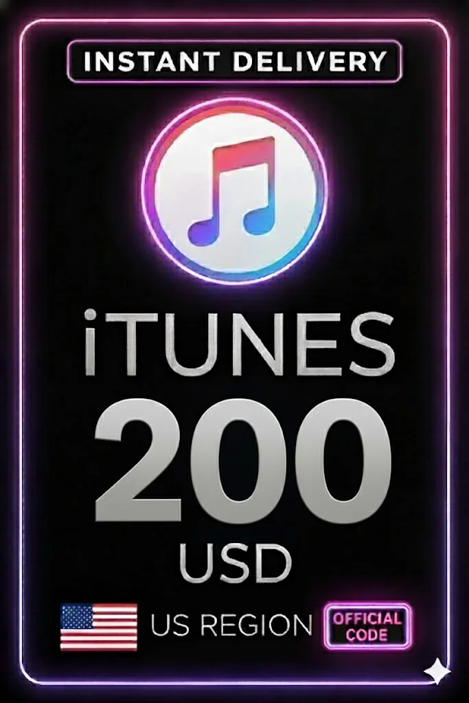 آي تيونز Gift Card - US$ 200 · iTunes