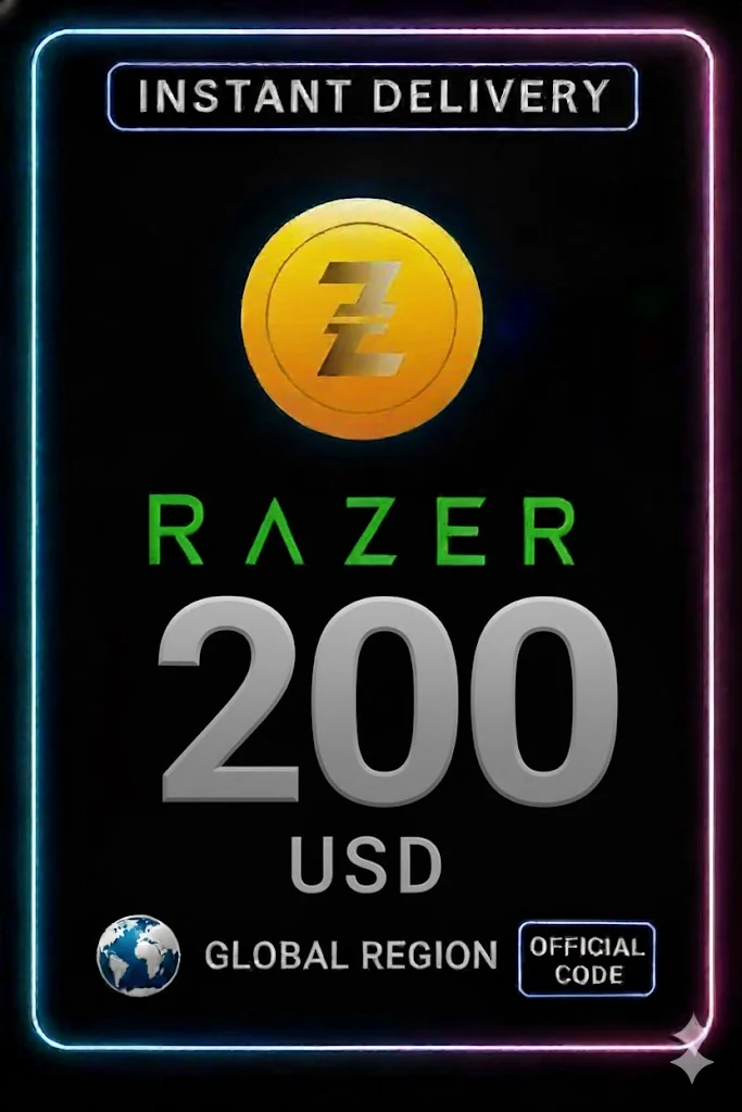 200 USD Razer Gold Global Pin