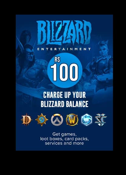 Battlenet Gift Card BR Balance - R$100