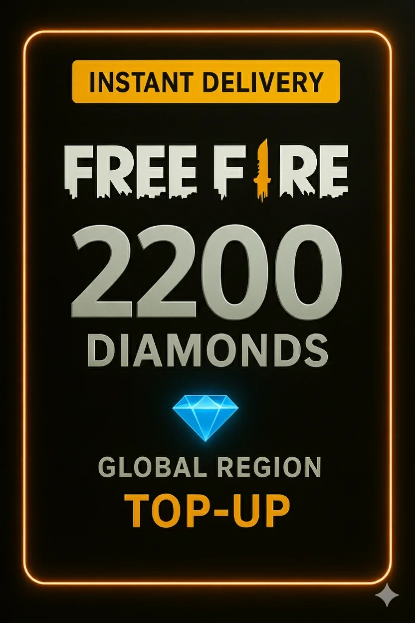 Free Fire 2200 Diamonds Top Up