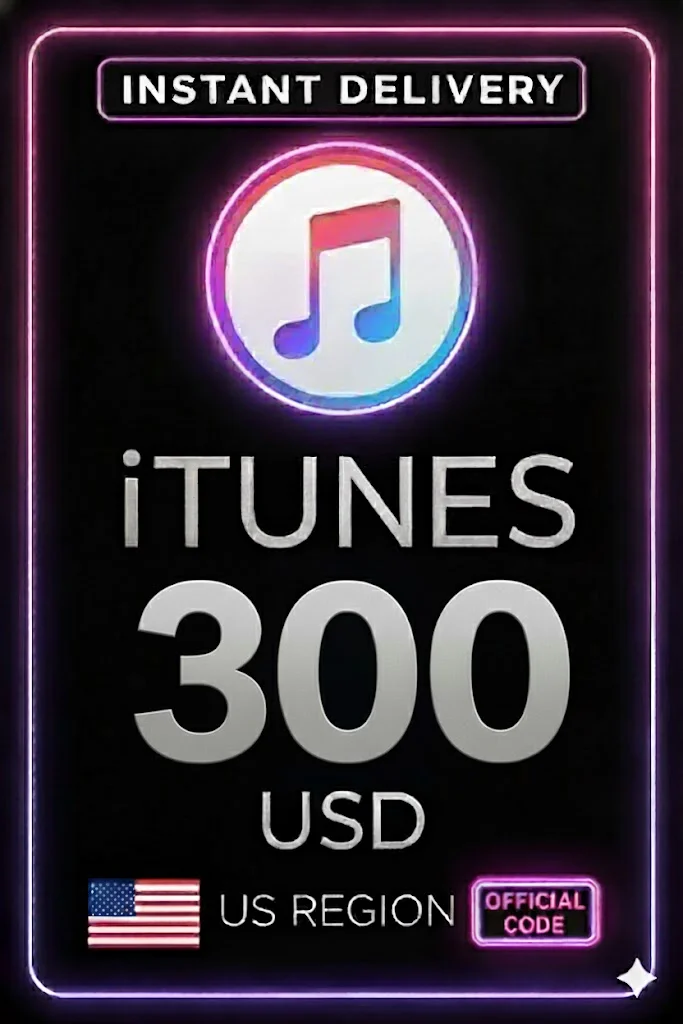 آي تيونز Gift Card - US$ 300 · iTunes