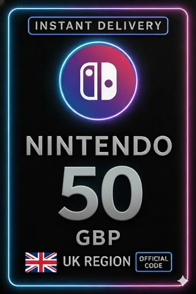 نینتێندۆ ئیشۆپ Card UK £50 · Nintendo eShop
