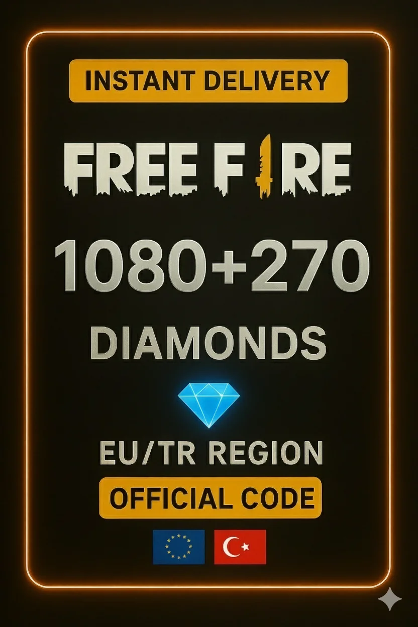 فري فاير 1080+270 Elmas · Free Fire