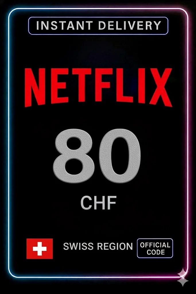 Netflix Gift Card 80 CHF
