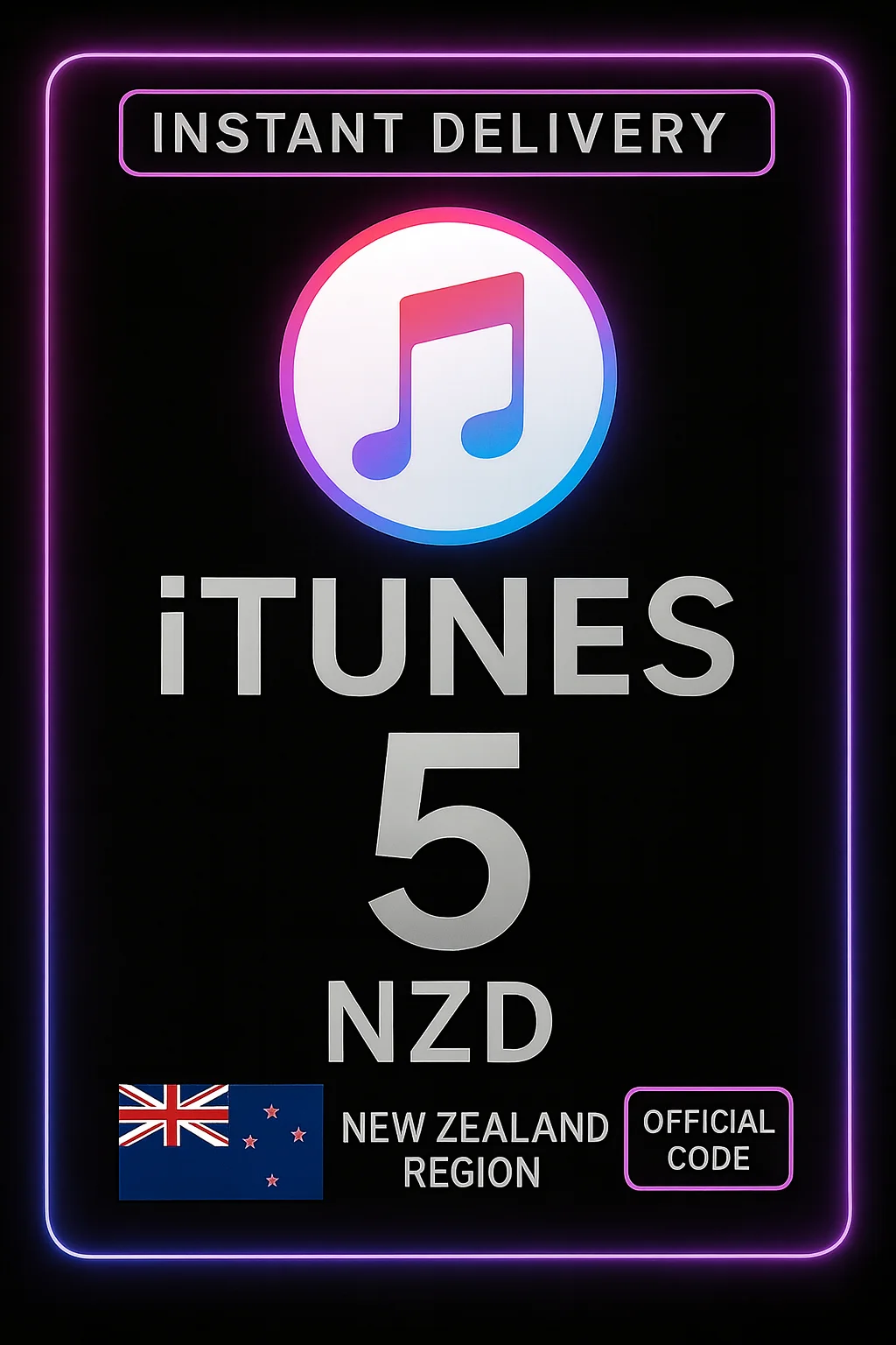 iTunes Gift Card New Zealand - 5 NZD