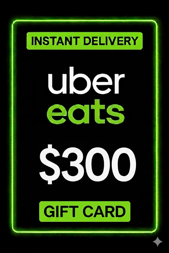 Uber Eats Gift Card - 300$ (USA)