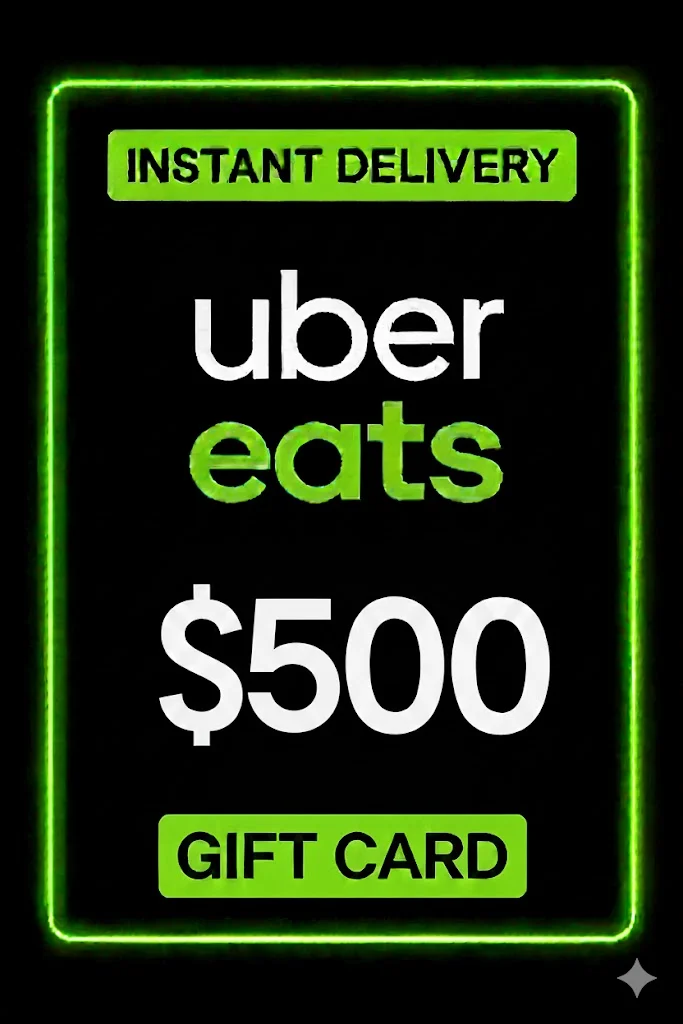 Uber Eats Gift Card - 500$ (USA)