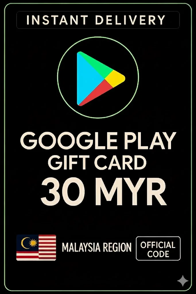 گووگڵ پلەی Gift Card - Malaysia MYR 30 · Google Play