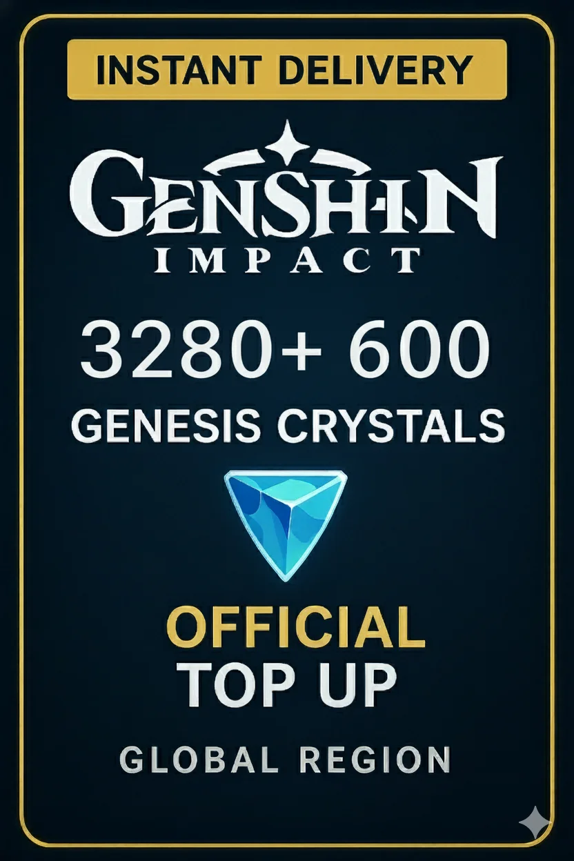 جينشين إمباكت 3280+600 Genesis Crystals Top Up · Genshin Impact