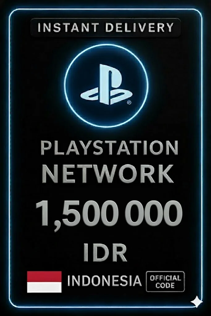 پلەیستەیشن PSN Card 1,500,000 Rp (ID) · PlayStation