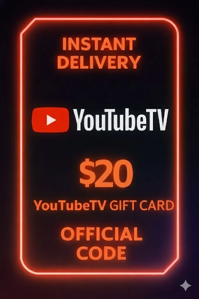 يوتيوب TV Gift Card - 20$ · YouTube
