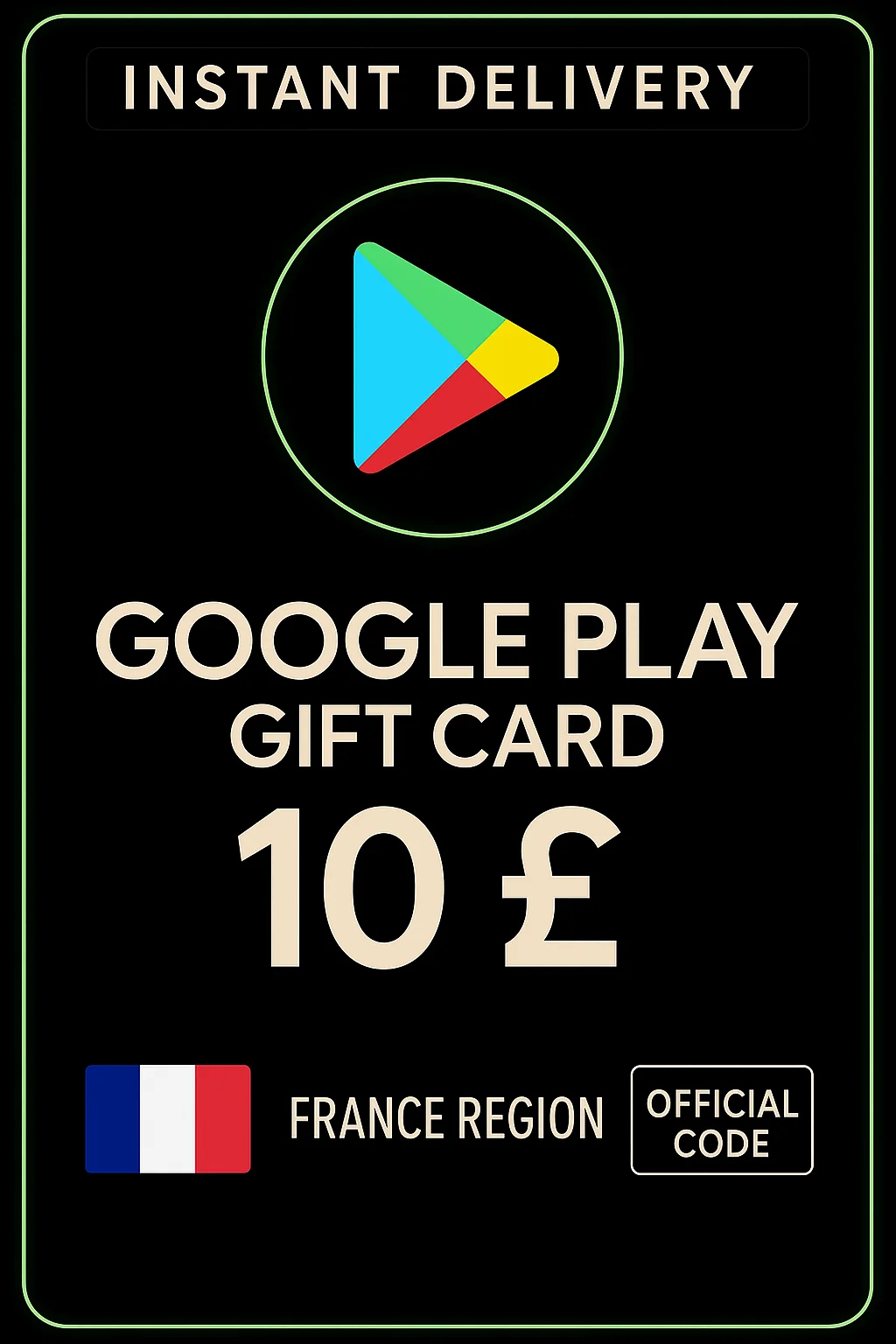 جوجل بلاي Gift Card - France 10 € · Google Play