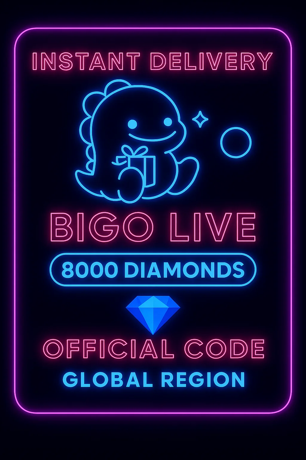 Bigo Live - 8000 Diamonds