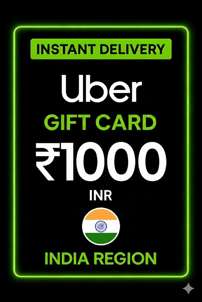 Uber Gift Card 1000 INR