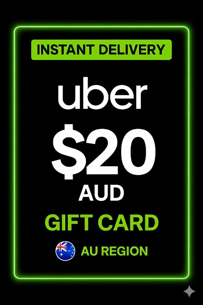 Uber Gift Card - 20 AUD