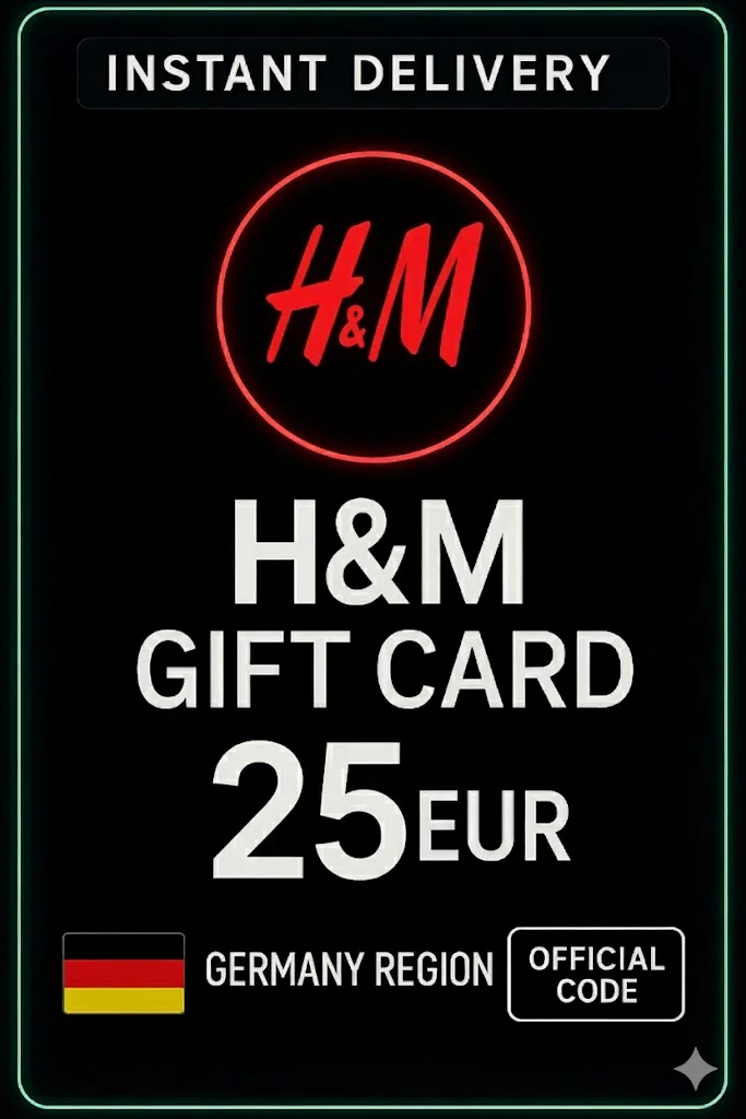 H&M Gift Cards - 25 EUR