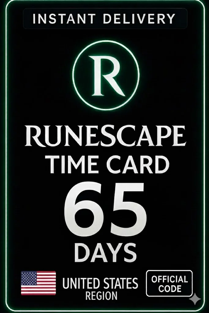 Runescape 65 Day Time Card (USA)