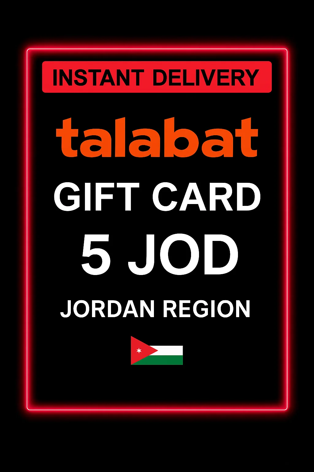 Talabat Gift Card Jordan 5 JOD
