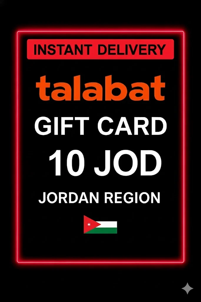 Talabat Gift Card Jordan 10 JOD