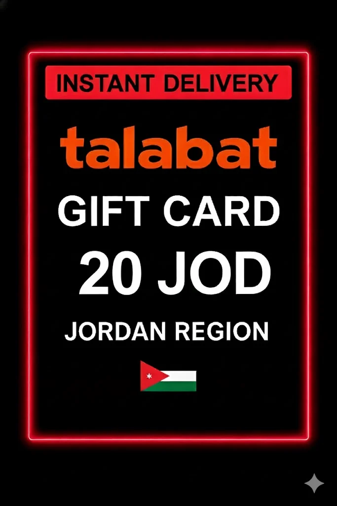 Talabat Gift Card Jordan 20 JOD