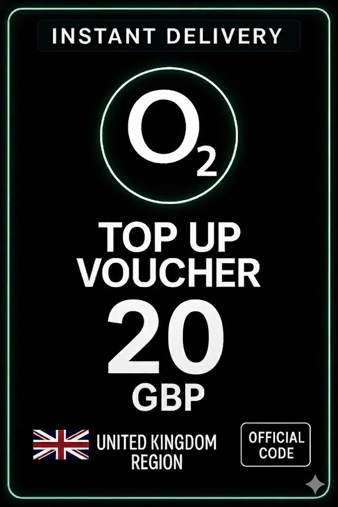 O2 Top-Up Voucher 20 GBP