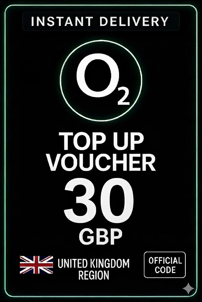 O2 Top-Up Voucher 30 GBP