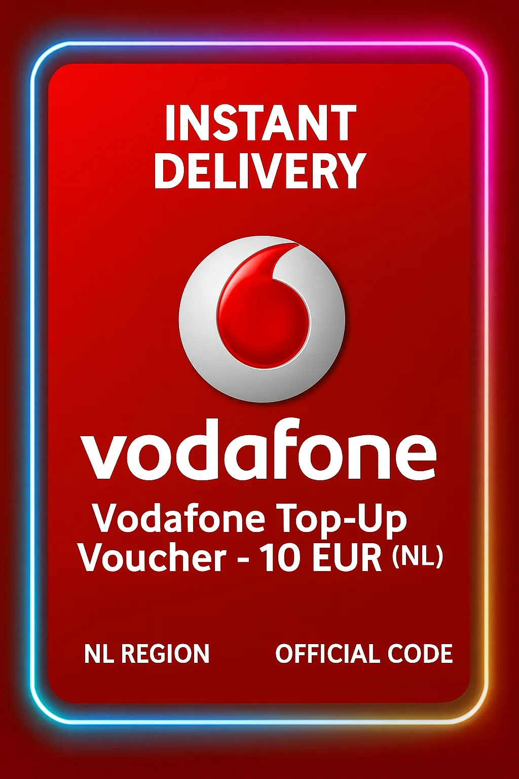 Vodafone Top-Up Voucher - 10 EUR (NL)