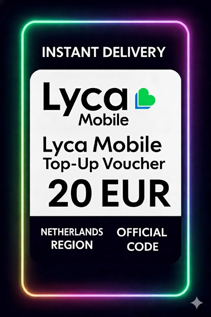 Lyca موبايل Top-Up Voucher - 20 EUR (NL) · Mobile